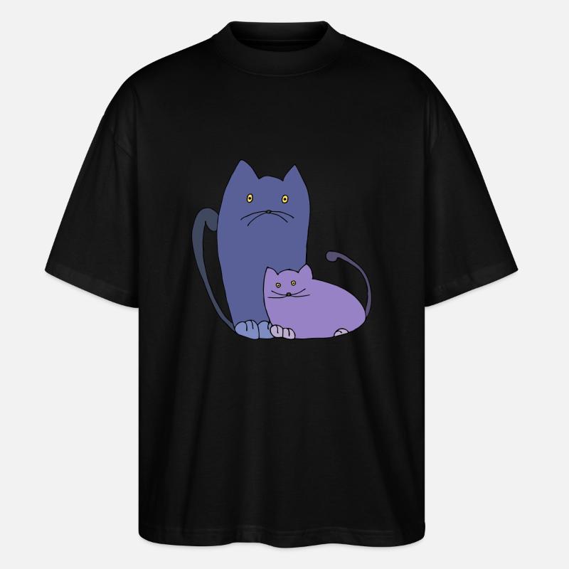 Chats - T-shirt bio Blaster 2.0 coupe oversize Stanley/Stella Unisexe - noir