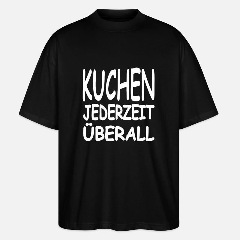 Kuchen - Stanley/Stella Oversized Unisex Bio T-Shirt Blaster 2.0 - Schwarz
