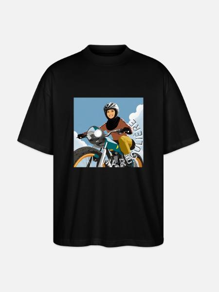 motarde japonaise - T-shirt bio Blaster 2.0 coupe oversize Stanley/Stella Unisexe - noir