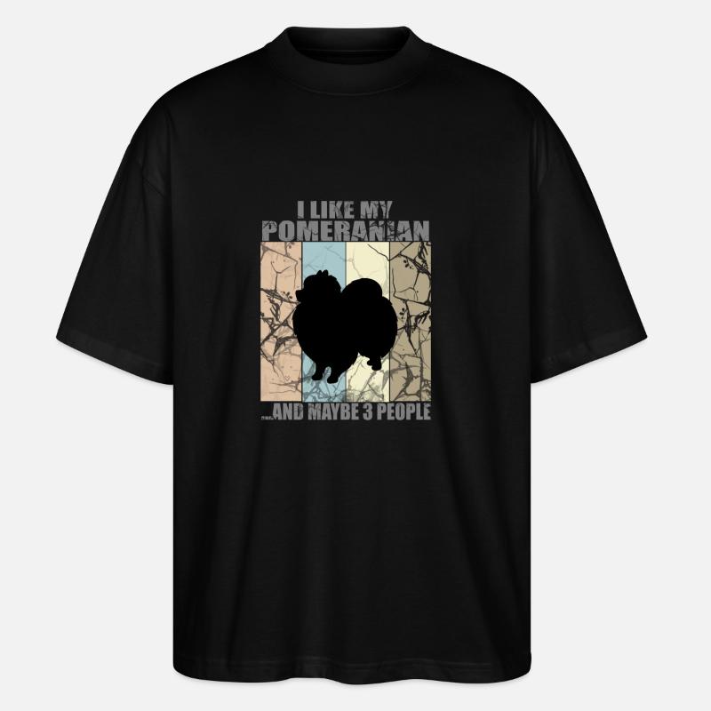 POMMERN - Stanley/Stella Oversized Unisex Bio T-Shirt Blaster 2.0 - Schwarz
