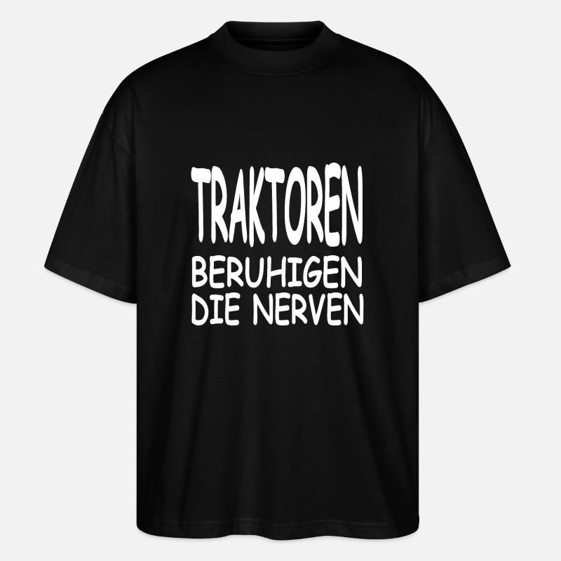 Traktor - Stanley/Stella Oversized Unisex Bio T-Shirt Blaster 2.0 - Schwarz