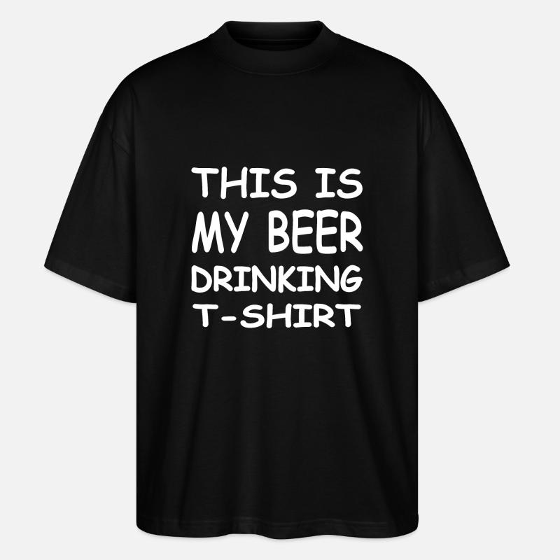 Bière - T-shirt bio Blaster 2.0 coupe oversize Stanley/Stella Unisexe - noir