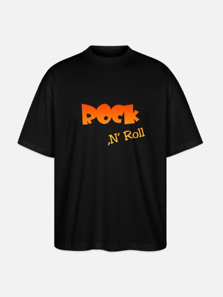 Rock n Roll - Stanley/Stella Oversized Unisex Bio T-Shirt Blaster 2.0 - Schwarz