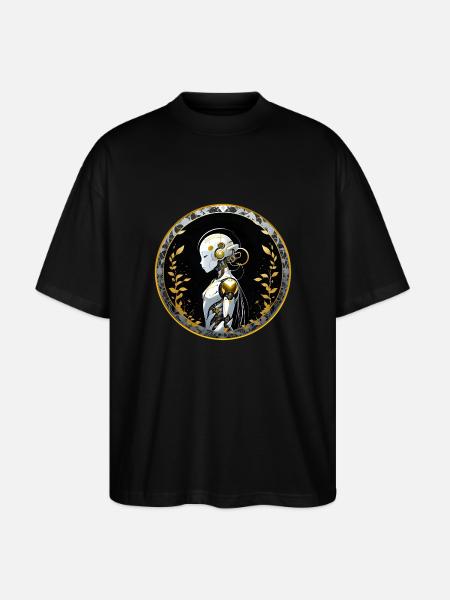 NATURALLY ROBOTICS - Stanley/Stella Oversized Unisex Organic T-shirt Blaster 2.0 - black