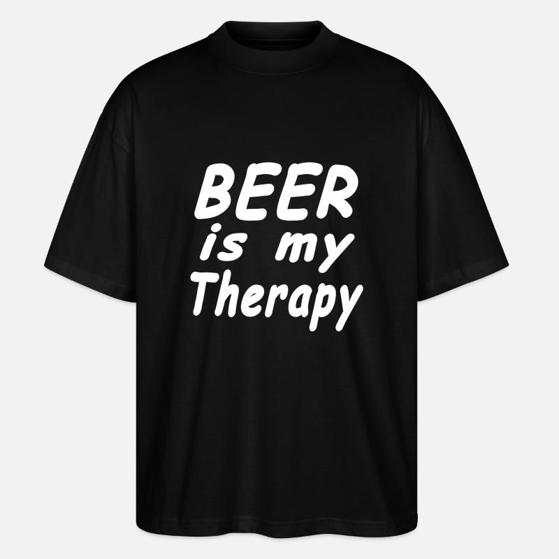 Bier - Stanley/Stella Oversized Unisex Bio T-Shirt Blaster 2.0 - Schwarz