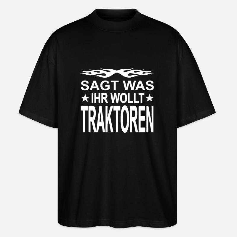 Traktor - Stanley/Stella Oversized Unisex Bio T-Shirt Blaster 2.0 - Schwarz