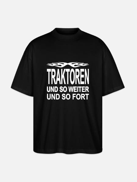 Traktor - Stanley/Stella Oversized Unisex Bio T-Shirt Blaster 2.0 - Schwarz