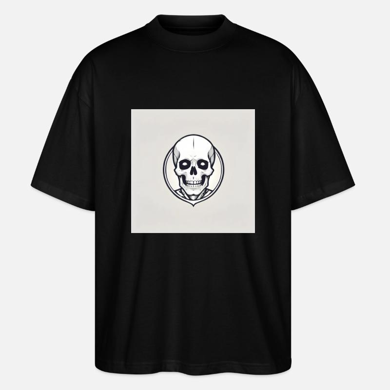 Skelett - Stanley/Stella Oversized Unisex Bio T-Shirt Blaster 2.0 - Schwarz