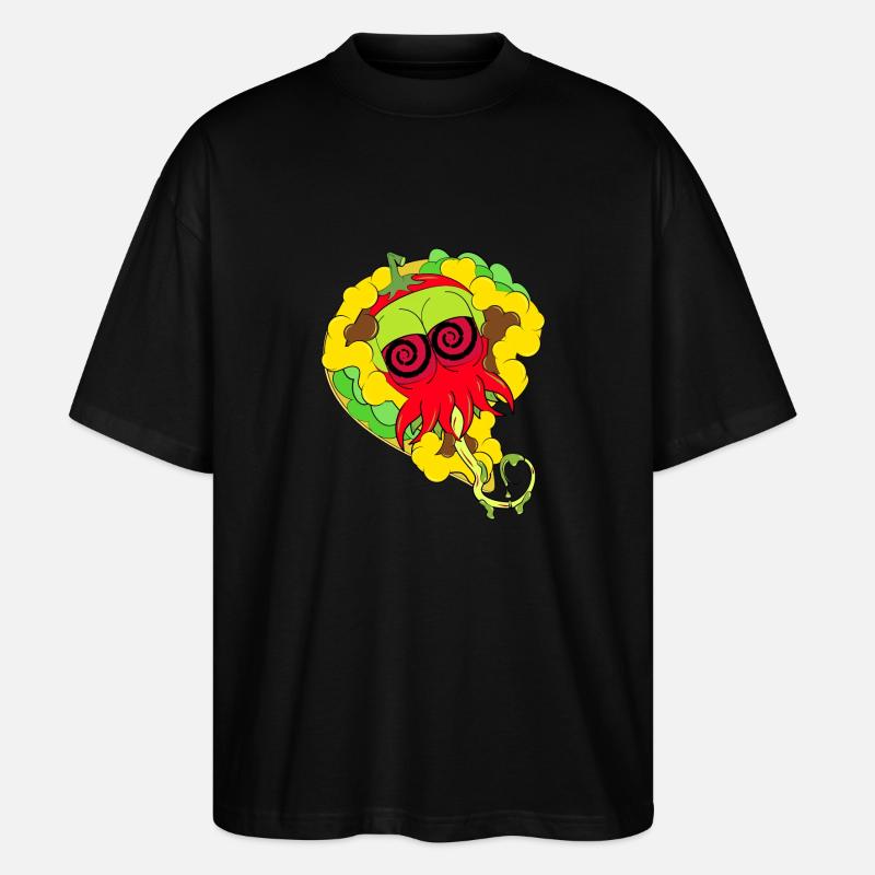JUCKT EIN WENIG - Stanley/Stella Oversized Unisex Bio T-Shirt Blaster 2.0 - Schwarz