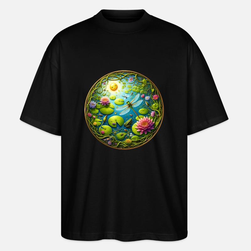 La vie du lac - T-shirt bio Blaster 2.0 coupe oversize Stanley/Stella Unisexe - noir