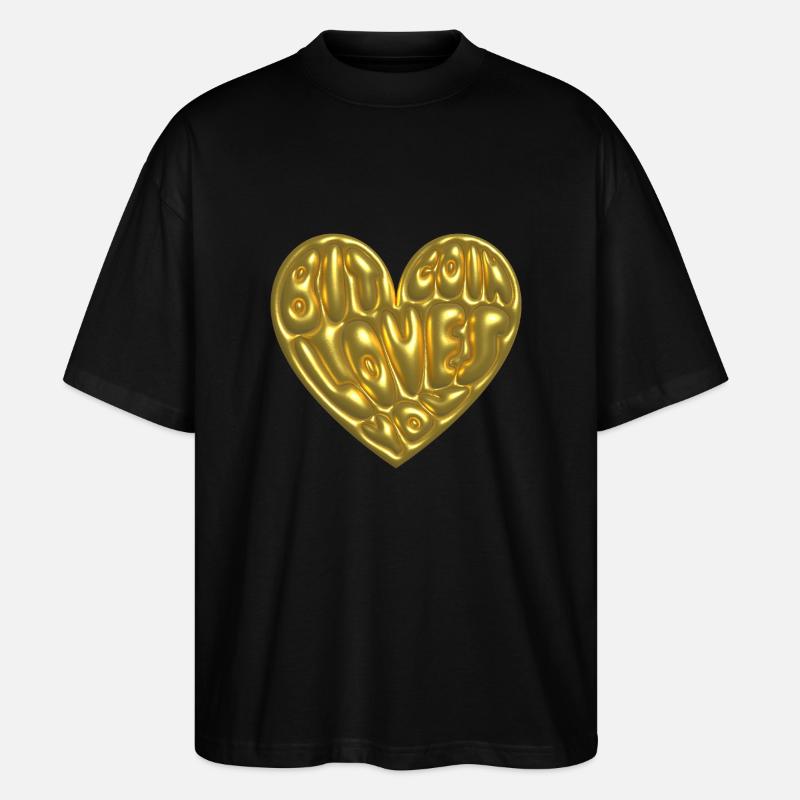 Bitcoin liebt dich - Stanley/Stella Oversized Unisex Bio T-Shirt Blaster 2.0 - Schwarz