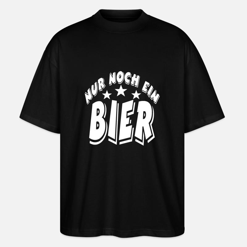 Bier - Stanley/Stella Oversized Unisex Bio T-Shirt Blaster 2.0 - Schwarz