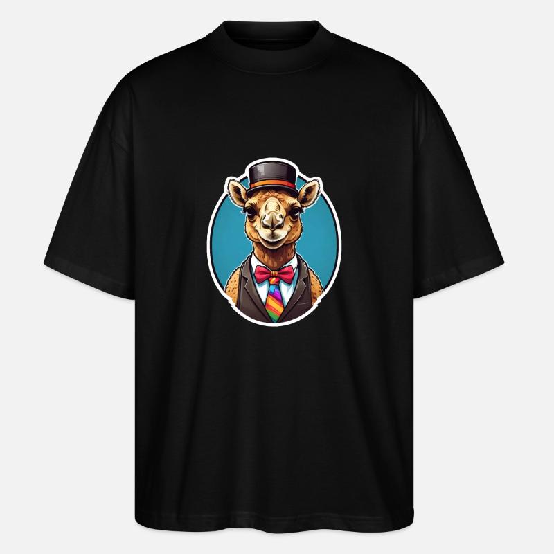 Funny Comic Camel - T-shirt bio Blaster 2.0 coupe oversize Stanley/Stella Unisexe - noir