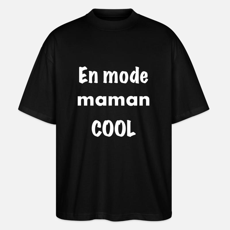 En mode maman cool - T-shirt bio Blaster 2.0 coupe oversize Stanley/Stella Unisexe - noir