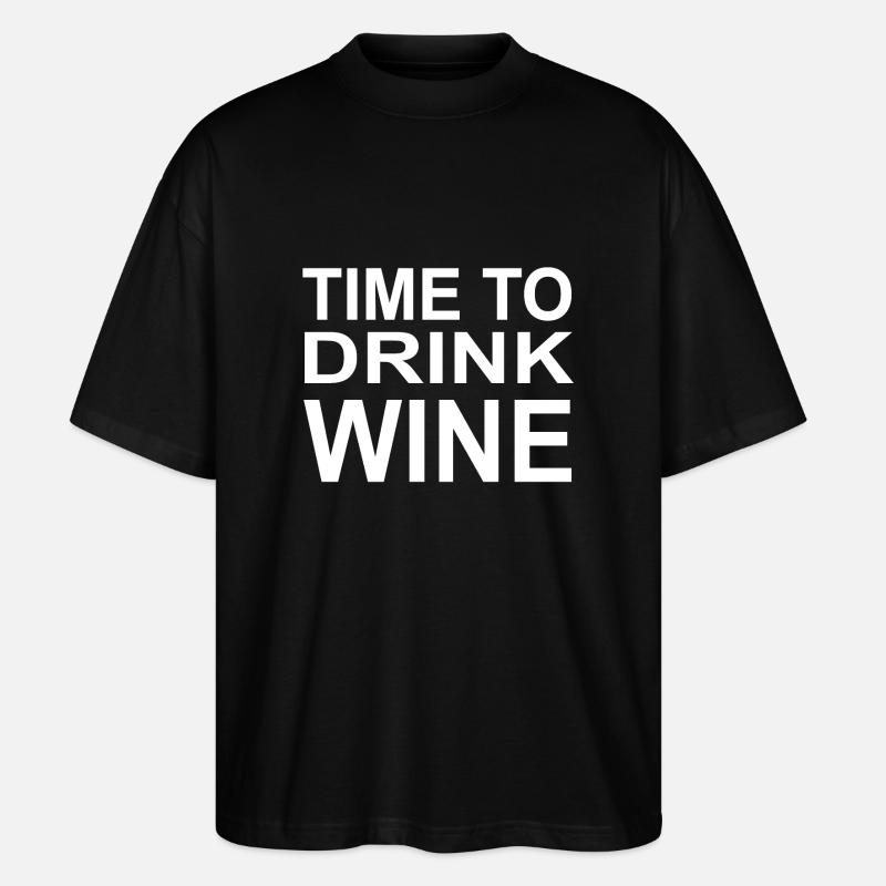 Wein - Stanley/Stella Oversized Unisex Bio T-Shirt Blaster 2.0 - Schwarz