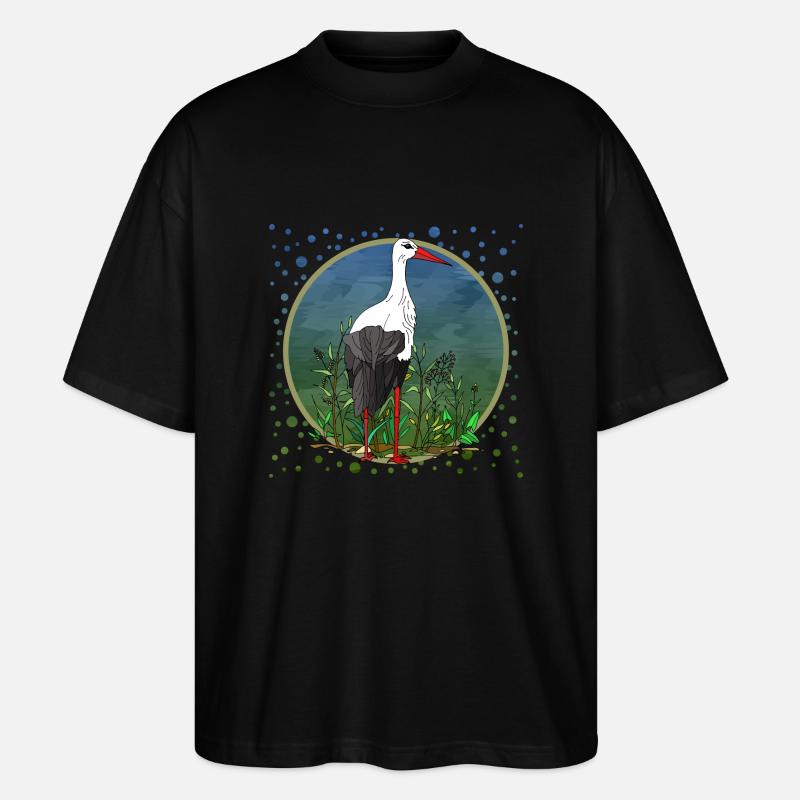 Storchenvogel - Stanley/Stella Oversized Unisex Bio T-Shirt Blaster 2.0 - Schwarz