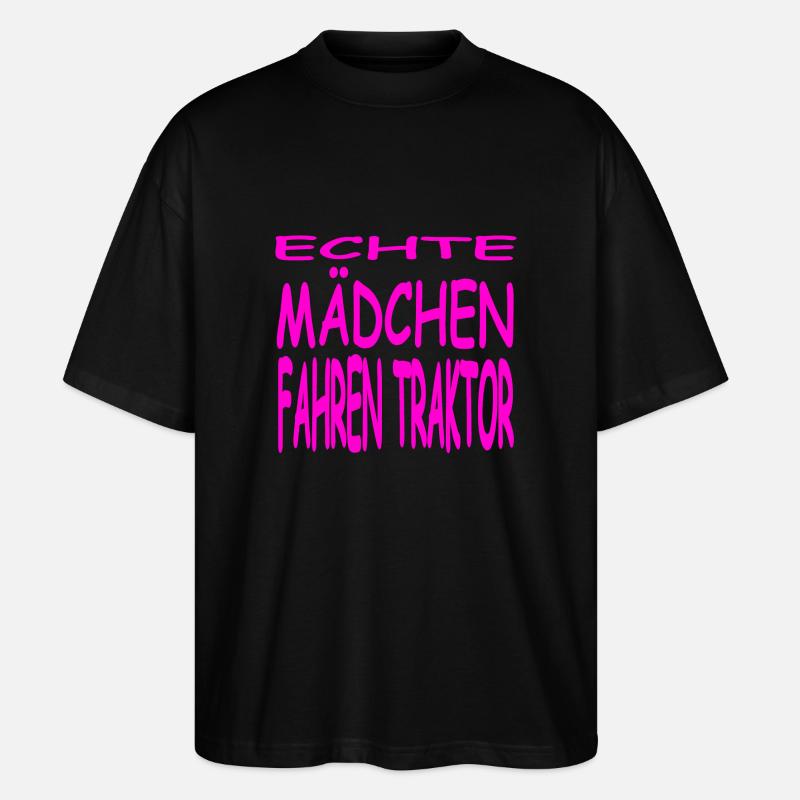 Traktor - Stanley/Stella Oversized Unisex Bio T-Shirt Blaster 2.0 - Schwarz