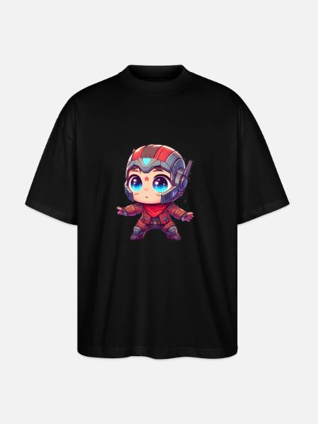 SpaceRanger - T-shirt bio Blaster 2.0 coupe oversize Stanley/Stella Unisexe - noir