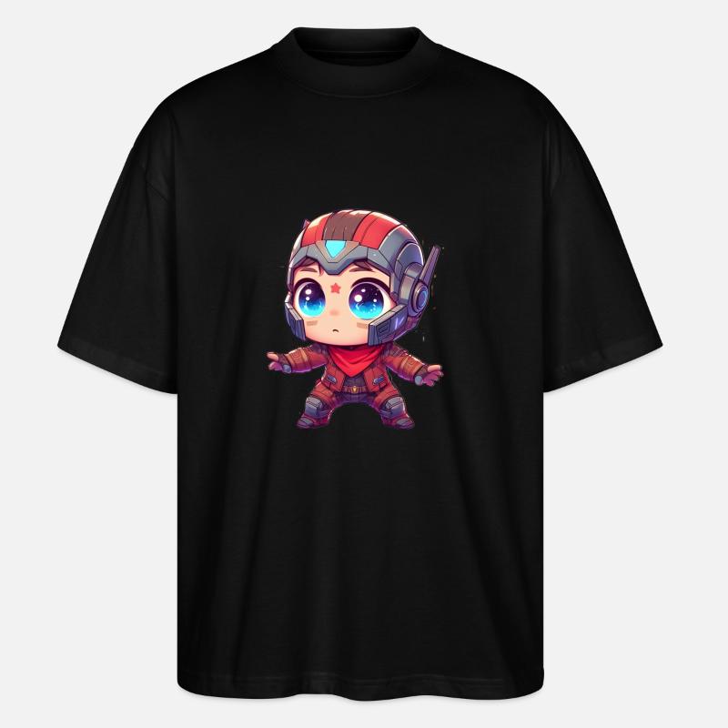 SpaceRanger - T-shirt bio Blaster 2.0 coupe oversize Stanley/Stella Unisexe - noir