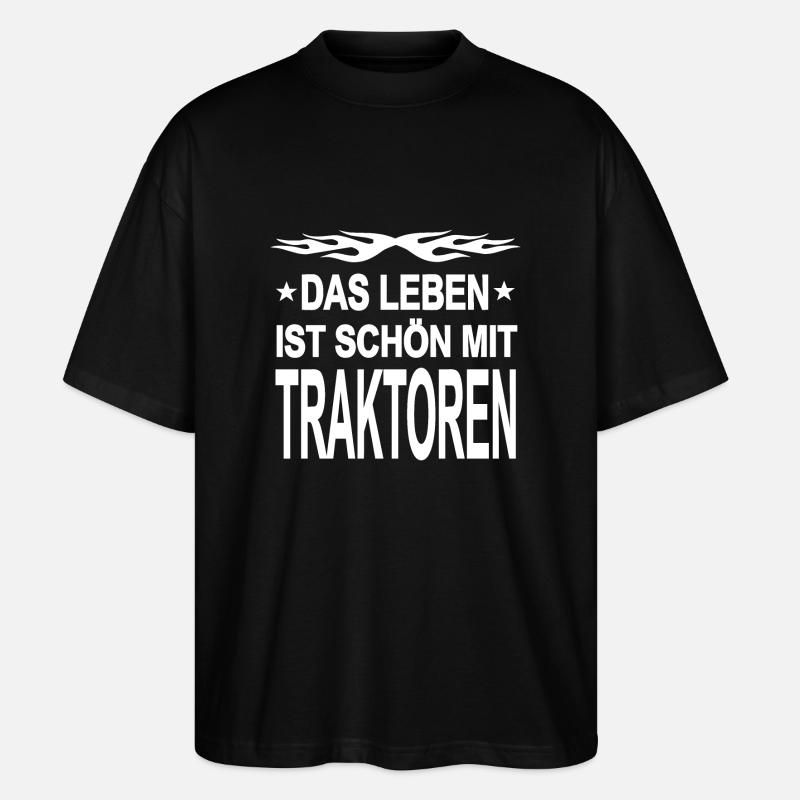 Traktor - Stanley/Stella Oversized Unisex Bio T-Shirt Blaster 2.0 - Schwarz