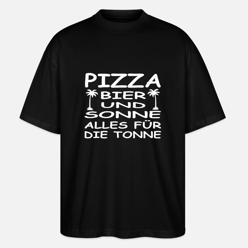 Bier - Stanley/Stella Oversized Unisex Bio T-Shirt Blaster 2.0 - Schwarz