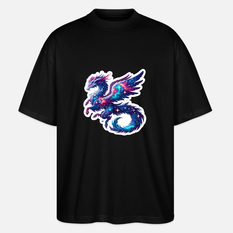 Astrological Dragon - Stanley/Stella Oversized Unisex Organic T-shirt Blaster 2.0 - black