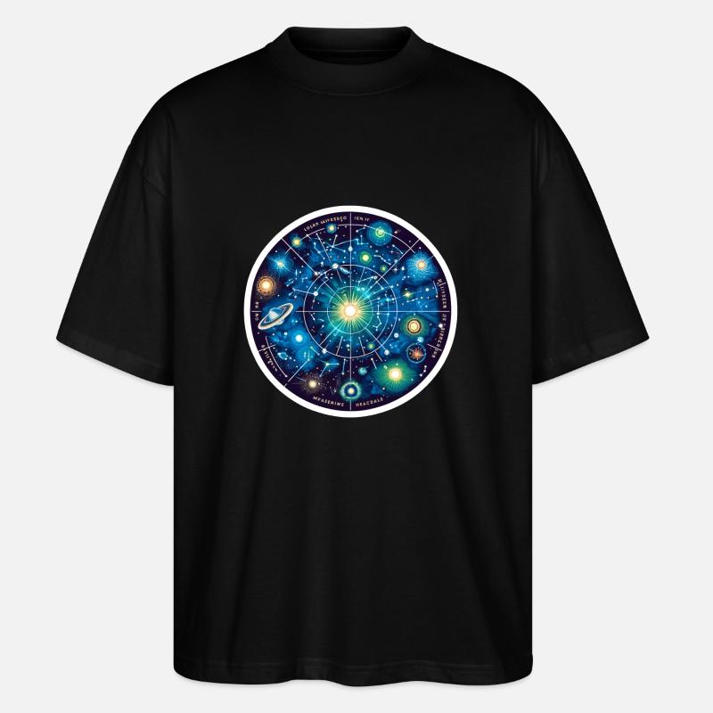 Constellations - Stanley/Stella Oversized Unisex Organic T-shirt Blaster 2.0 - black