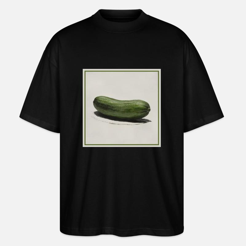 Un concombre - T-shirt bio Blaster 2.0 coupe oversize Stanley/Stella Unisexe - noir