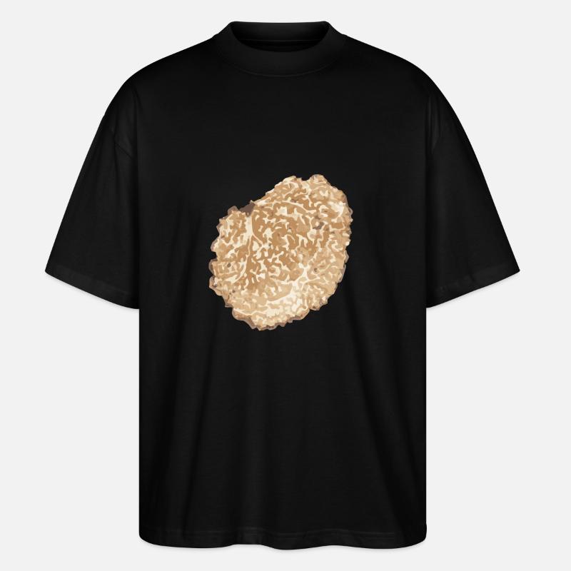 Trüffel Scheibe Pilz - Stanley/Stella Oversized Unisex Bio T-Shirt Blaster 2.0 - Schwarz