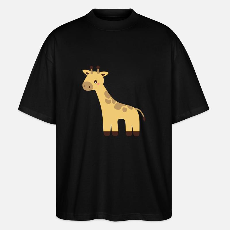 Giraffe - Stanley/Stella Oversized Unisex Bio T-Shirt Blaster 2.0 - Schwarz
