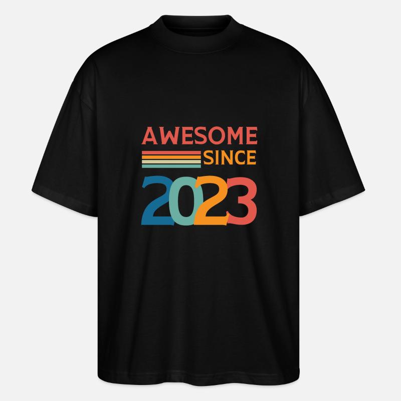 Großartig seit 2023 - Stanley/Stella Oversized Unisex Bio T-Shirt Blaster 2.0 - Schwarz