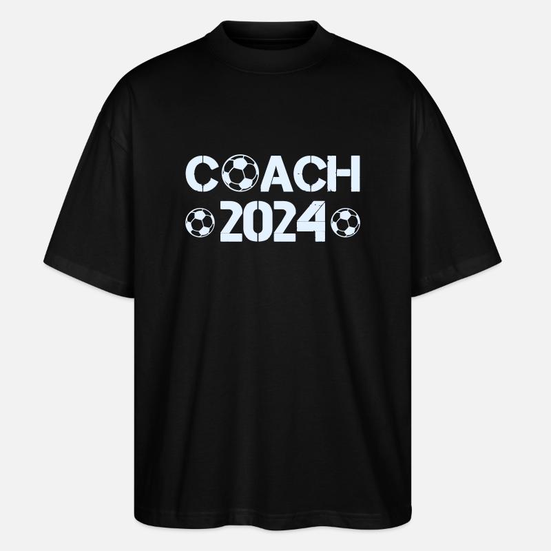 soccer coach 2024 - Stanley/Stella Oversized Unisex Bio T-Shirt Blaster 2.0 - Schwarz