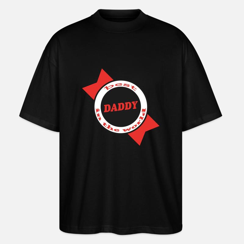 Der beste Papa - Stanley/Stella Oversized Unisex Bio T-Shirt Blaster 2.0 - Schwarz