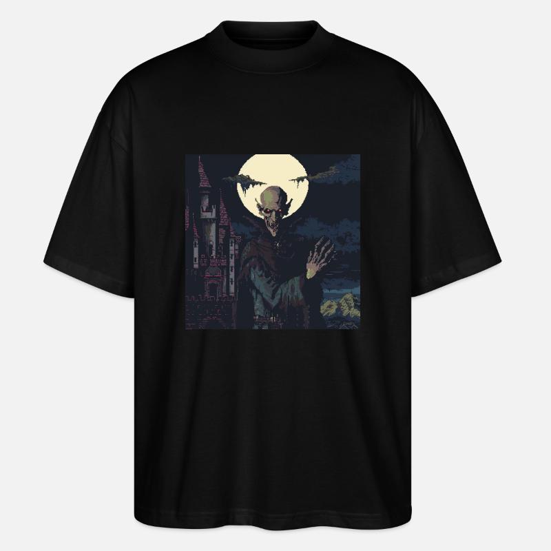 Nosferatu 16-bittinen - Stanley/Stella Blaster 2.0 Unisex Oversized Luomu T-paita - musta