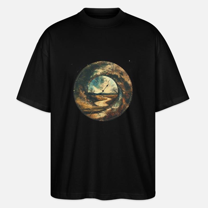 Zeit - Stanley/Stella Oversized Unisex Bio T-Shirt Blaster 2.0 - Schwarz