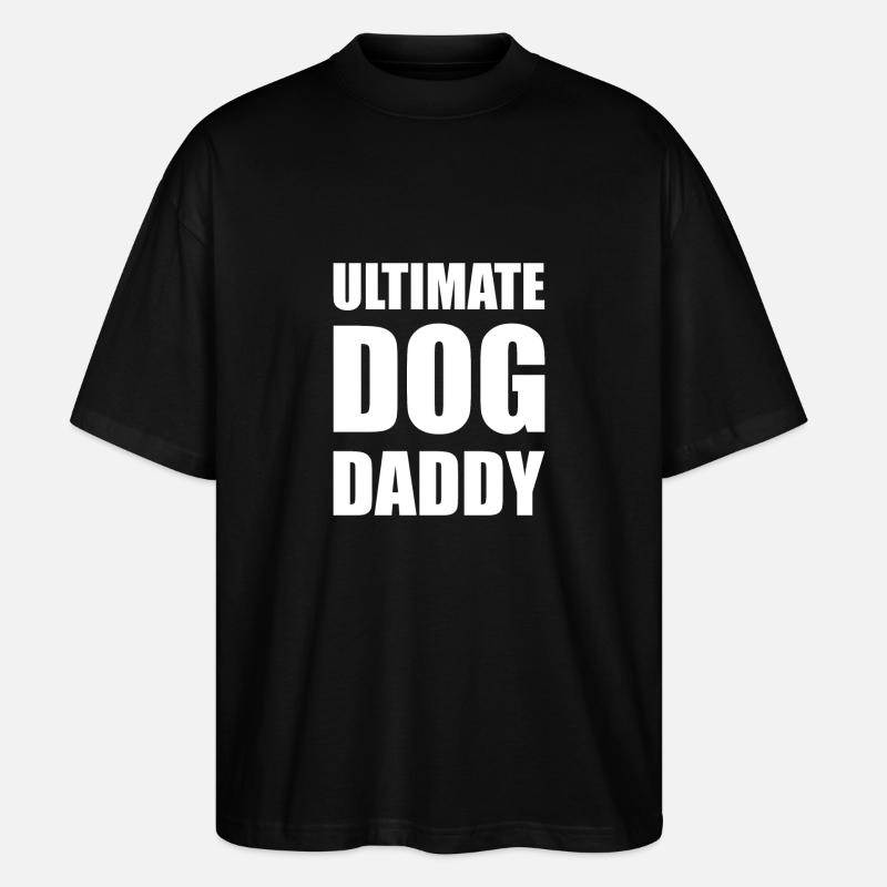 Hunde Papa - Stanley/Stella Oversized Unisex Bio T-Shirt Blaster 2.0 - Schwarz