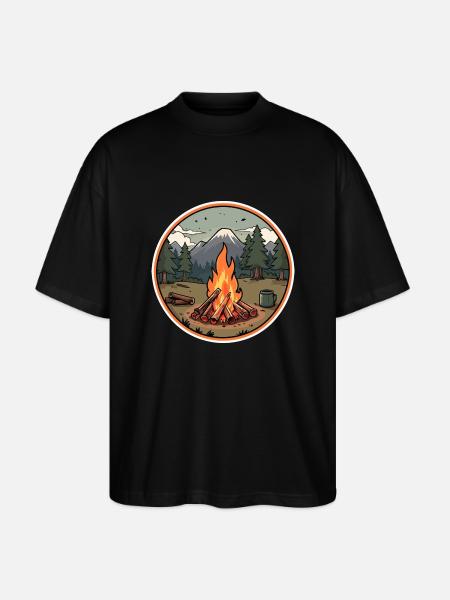 bushcraft - Stanley/Stella Oversized Unisex Bio T-Shirt Blaster 2.0 - Schwarz