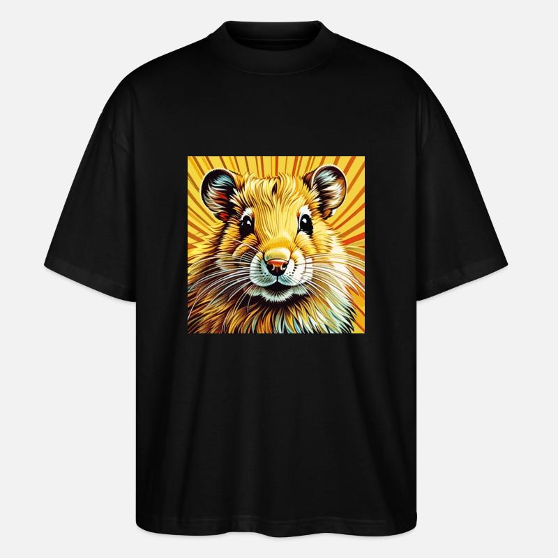 Goldhamster - Stanley/Stella Oversized Unisex Bio T-Shirt Blaster 2.0 - Schwarz
