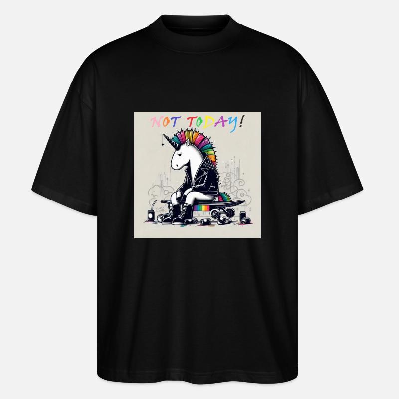 Keine Motivation - Stanley/Stella Oversized Unisex Bio T-Shirt Blaster 2.0 - Schwarz