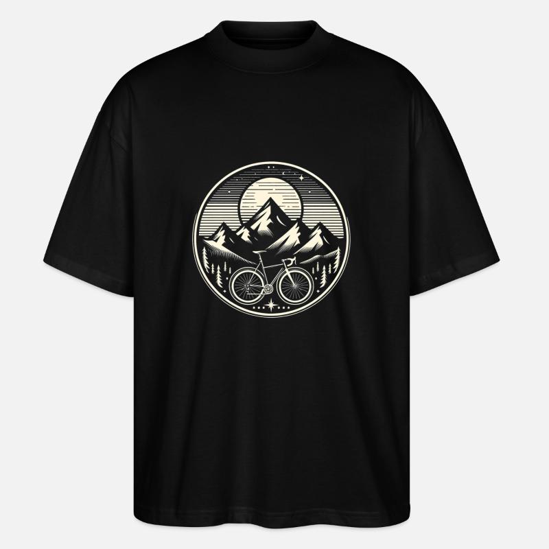 Fahrrad - Stanley/Stella Oversized Unisex Bio T-Shirt Blaster 2.0 - Schwarz