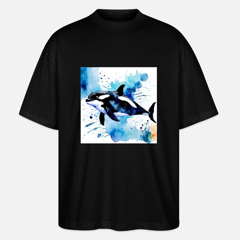 Style orque - T-shirt bio Blaster 2.0 coupe oversize Stanley/Stella Unisexe - noir
