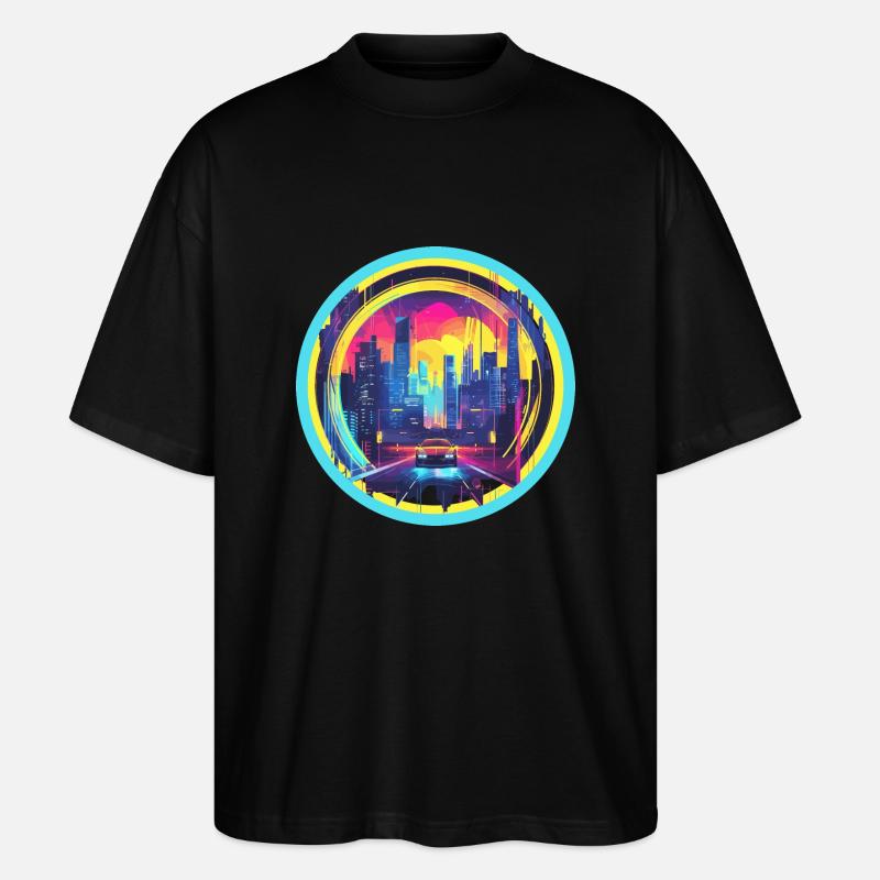 Willkommen in der Zukunft - Stanley/Stella Oversized Unisex Bio T-Shirt Blaster 2.0 - Schwarz