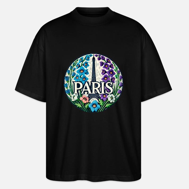 Paris - Stanley/Stella Oversized Unisex Bio T-Shirt Blaster 2.0 - Schwarz