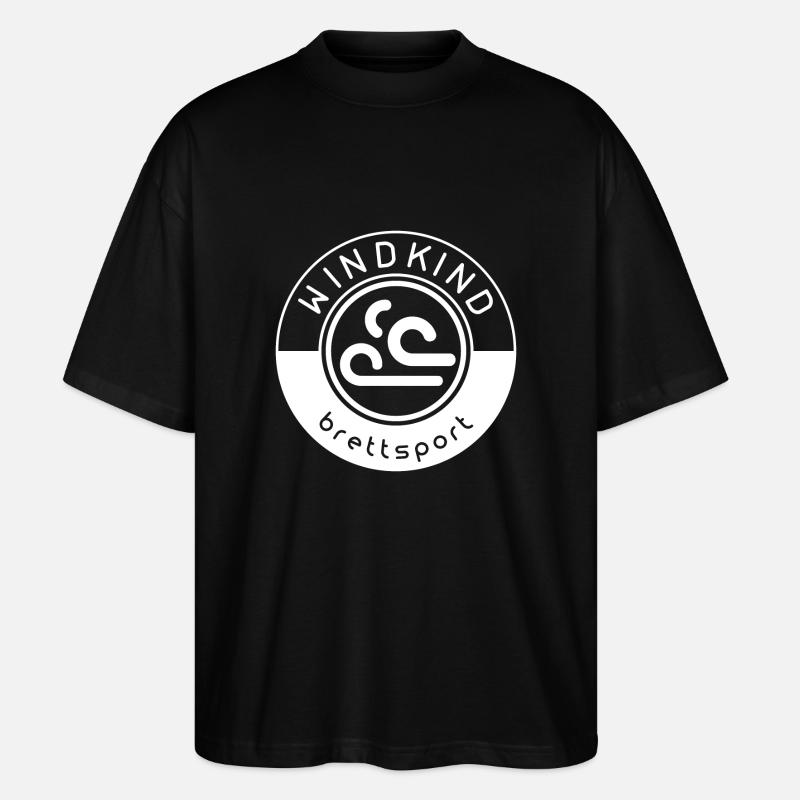 Surfen Windkind - Stanley/Stella Oversized Unisex Bio T-Shirt Blaster 2.0 - Schwarz
