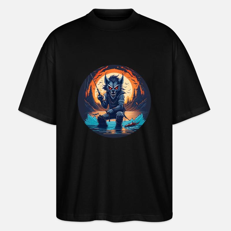 Gruseliges Halloween-partykostüm Werwolf-kostüm - T-shirt bio Blaster 2.0 coupe oversize Stanley/Stella Unisexe - noir