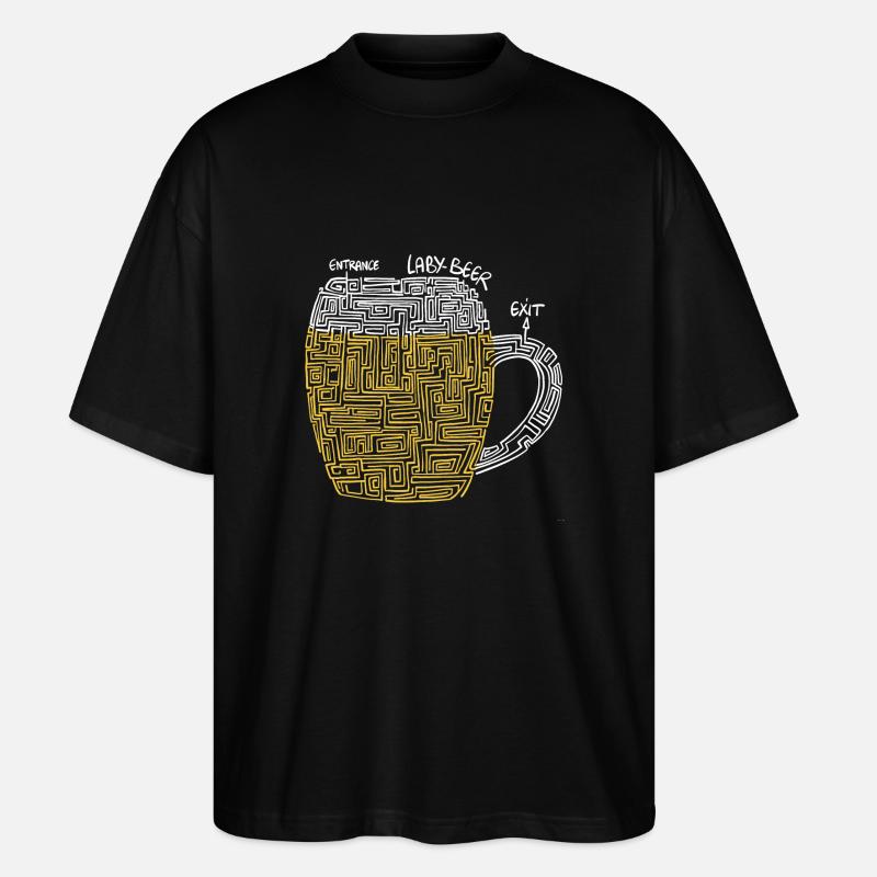 Laby Bier - Stanley/Stella Oversized Unisex Bio T-Shirt Blaster 2.0 - Schwarz
