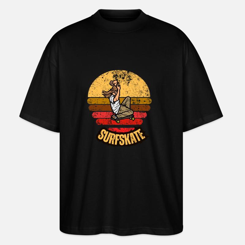 Surfskate - Stanley/Stella Oversized Unisex Bio T-Shirt Blaster 2.0 - Schwarz