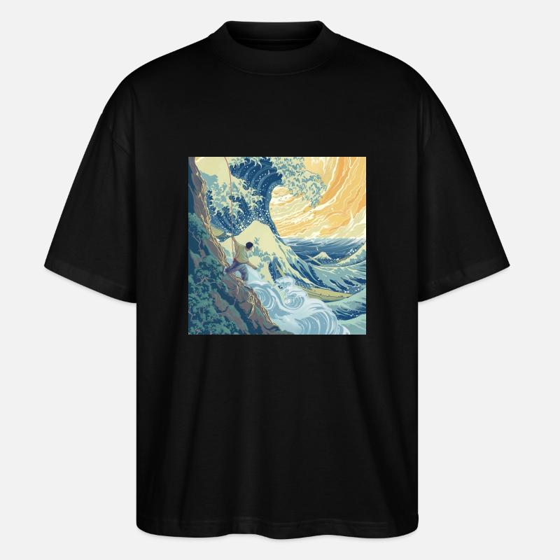 Stonehound - Wave - Stanley/Stella Oversized Unisex Organic T-shirt Blaster 2.0 - black