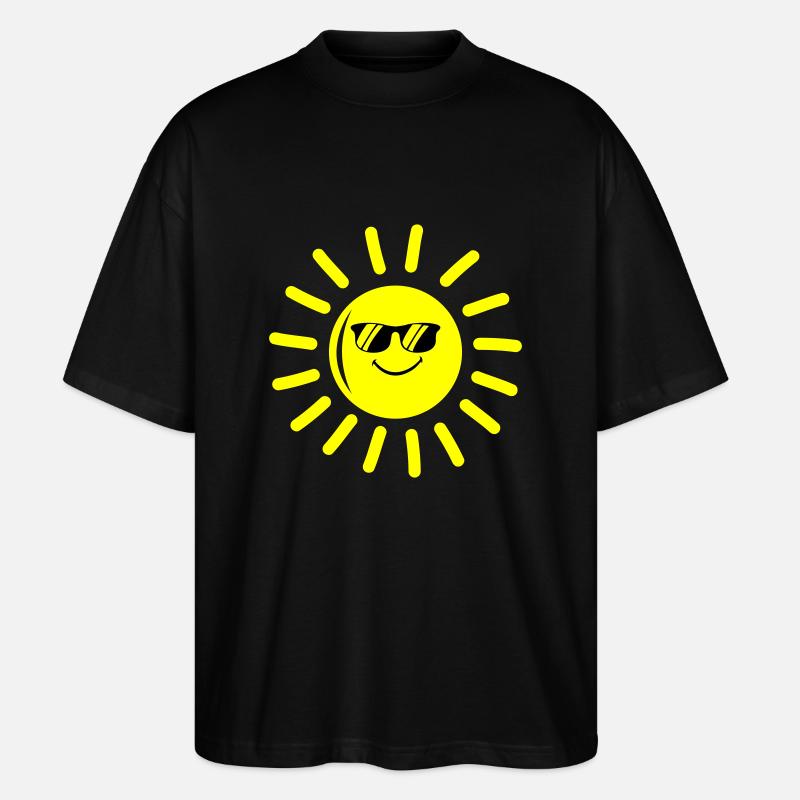 sonne cool - Stanley/Stella Oversized Unisex Bio T-Shirt Blaster 2.0 - Schwarz