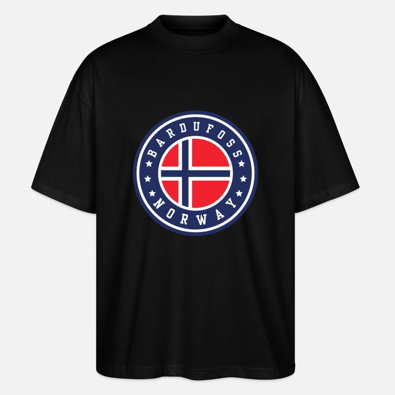 Bardufoss Norwegen - Stanley/Stella Oversized Unisex Bio T-Shirt Blaster 2.0 - Schwarz